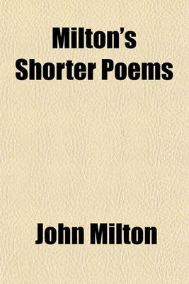 Book cover for Milton's Shorter Poems