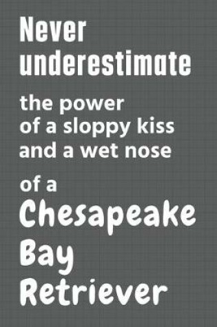 Cover of Never underestimate the power of a sloppy kiss and a wet nose of a Chesapeake Bay Retriever