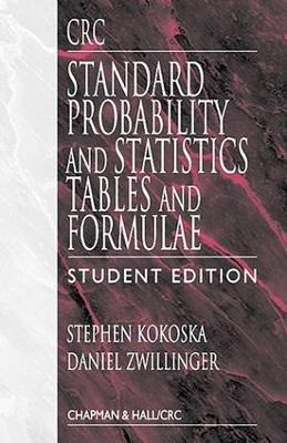 Book cover for CRC Standard Probability and Statistics Tables and Formulae, Student Edition