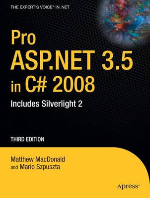 Book cover for Pro ASP.NET 3.5 in C# 2008