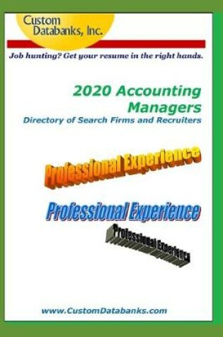 Cover of 2020 Accounting Managers Directory of Search Firms and Recruiters
