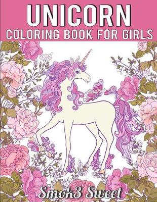 Book cover for Unicorn Coloring Book for Girls