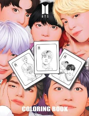 Book cover for BTS coloring book