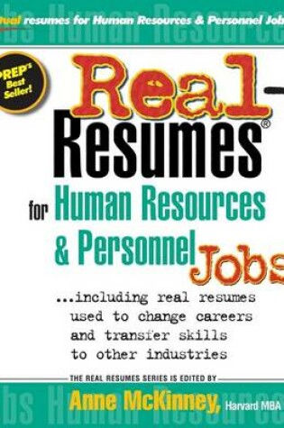 Cover of Real-Resumes for Human Resources & Personnel Jobs