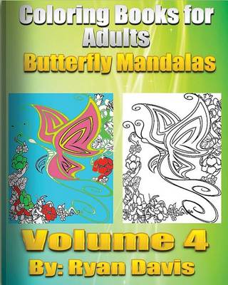 Book cover for Coloring Books for Adults Butterfly Mandalas