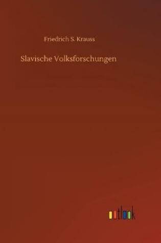 Cover of Slavische Volksforschungen