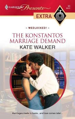 Book cover for The Konstantos Marriage Demand