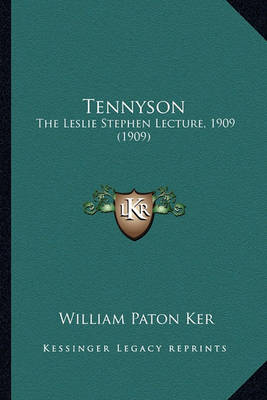 Book cover for Tennyson Tennyson