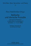 Book cover for Baltische Und Slavische Prosodie