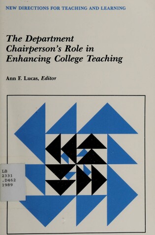 Cover of The Department Chairperson Role 37