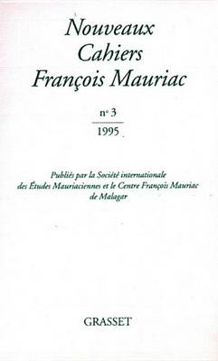 Book cover for Nouveaux Cahiers Francois Mauriac N03