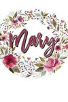 Book cover for Mary Floral Wreath Personalized Notebook