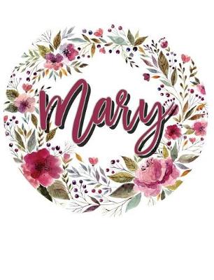 Cover of Mary Floral Wreath Personalized Notebook