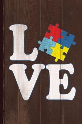 Book cover for I Love Autism Journal Notebook