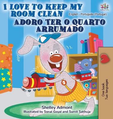 Book cover for I Love to Keep My Room Clean (English Portuguese Bilingual Book - Portugal)