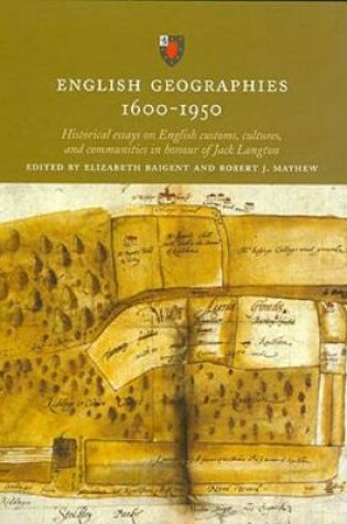 Cover of English Geographies 1600-1950