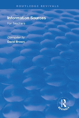 Cover of Information Sources for Teachers