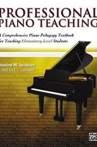 Cover of Professional Piano Teaching, Book 1