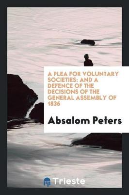 Book cover for A Plea for Voluntary Societies