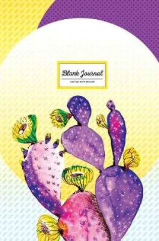 Cover of Blank Journal - Watercolor Cactus