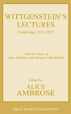 Book cover for Wittgenstein's Lectures