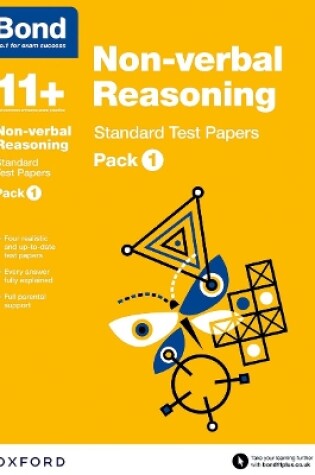Cover of Bond 11+: Non-verbal Reasoning: Standard Test Papers: Ready for the 2024 exam