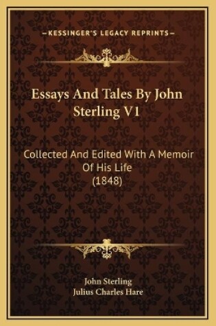 Cover of Essays And Tales By John Sterling V1