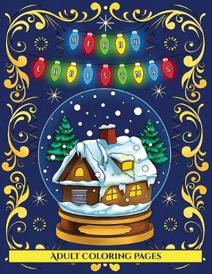 Book cover for Adult Coloring Pages (Merry Christmas)