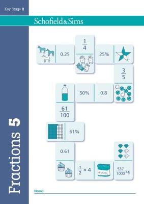 Book cover for Fractions, Decimals and Percentages Book 5 (Year 5, Ages 9-10)