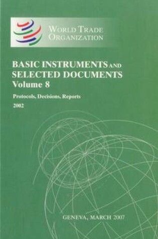 Cover of WTO Basic Instruments & Selected Documents (WTO BISD)