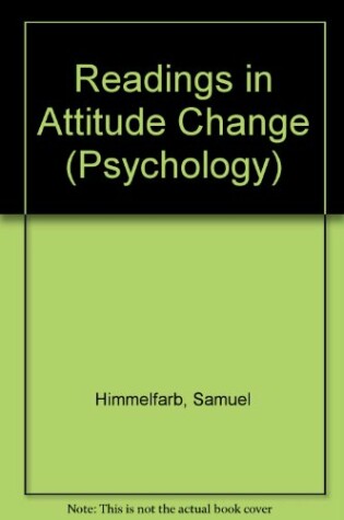 Cover of Readings in Attitude Change