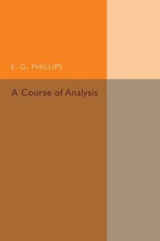 Cover of A Course of Analysis