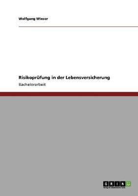 Book cover for Risikoprufung in der Lebensversicherung