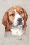 Book cover for Beagle Dog Portrait Notebook