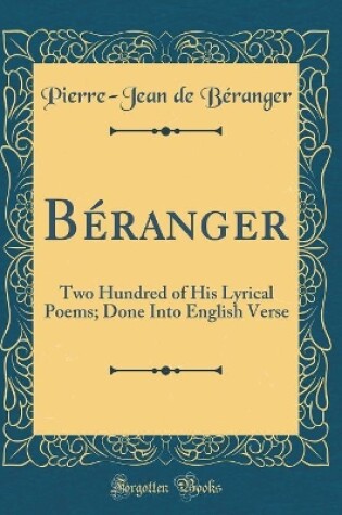 Cover of Béranger