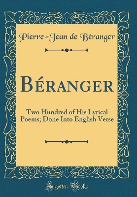 Book cover for Béranger