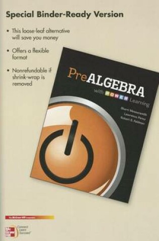 Cover of Loose Leaf Version Prealgebra with P.O.W.E.R. Learning