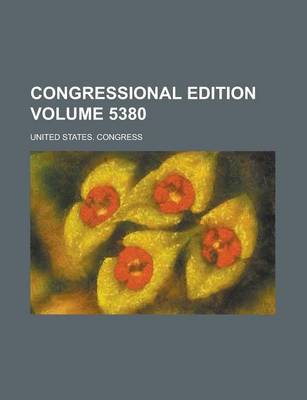 Book cover for Congressional Edition Volume 5380