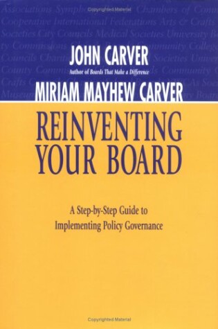 Cover of John Carver Set (Includes Reinventing Your Board; That Make a Difference 2e