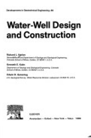 Cover of Water-Well Design and Construction