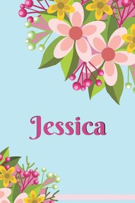 Book cover for Jessica Personalized Blank Lined Journal Notebook