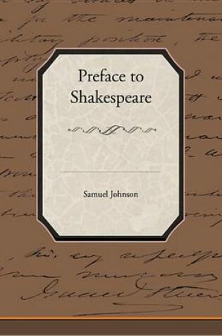 Cover of Preface to Shakespeare (eBook)