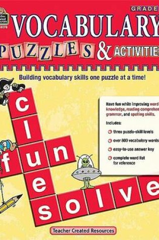 Cover of Vocabulary Puzzles & Activities, Grade 6