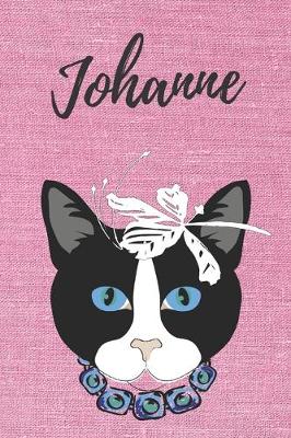 Book cover for personalisiertes Notizbuch Katze / Notizheft / Journal / Malbuch / Tagebuch / Kritzelbuch / DIN A5 / Geschenk Johanne