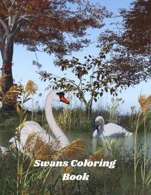 Book cover for Swans Coloring Book