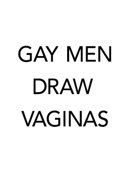 Book cover for Gay Men Draw Vaginas