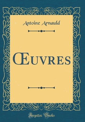 Book cover for Oeuvres (Classic Reprint)