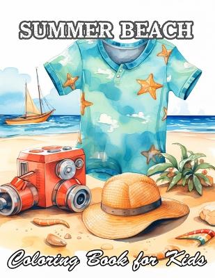 Book cover for Summer Beach Coloring Book for Kids