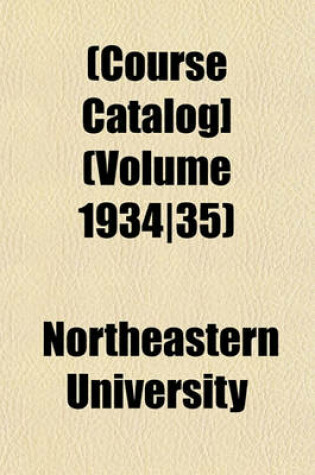 Cover of [Course Catalog] Volume 1934/35