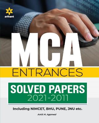 Book cover for MCA Entrances Solved Papers (2021-2011) for 2022 Exam